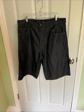 Trust Men’s Navy Denim Jean Shorts - Straight Fit
